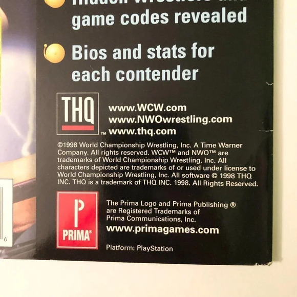 98 WCW nWo Thunder Official Strategy Guide  Playstation Every Signature Move - Picture 3 of 13